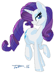 Size: 201x264 | Tagged: safe, artist:tiitcha, imported from derpibooru, rarity, pony, unicorn, female, mare, pixel art, simple background, solo, transparent background