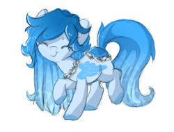 Size: 838x638 | Tagged: safe, artist:xsidera, imported from derpibooru, oc, oc only, original species, pond pony, eyes closed, female, simple background, smiling, solo, transparent background, wings