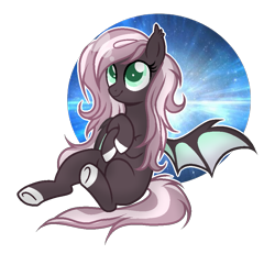 Size: 955x883 | Tagged: safe, artist:mintoria, imported from derpibooru, oc, oc only, bat pony, pony, female, mare, simple background, solo, transparent background