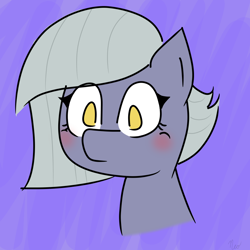 Size: 1000x1000 | Tagged: safe, artist:mrneo, imported from derpibooru, limestone pie, earth pony, pony, blushing, bust, female, mare, solo