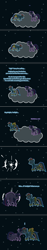 Size: 504x2683 | Tagged: safe, artist:verve, imported from derpibooru, rainbow dash, twilight sparkle, alicorn, genie, pegasus, pony, ain't never had friends like us, ..., backlighting, cloud, comic, exclamation point, female, flying, lesbian, mare, on a cloud, pixel art, shipping, stars, teleportation, twidash, twilight sparkle (alicorn), wide eyes