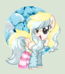 Size: 2336x2640 | Tagged: safe, artist:xxreddevil12xx, imported from derpibooru, oc, oc only, oc:candy petal, pegasus, pony, base used, clothes, female, high res, mare, socks, solo, striped socks, sweater