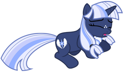 Size: 8787x5121 | Tagged: safe, artist:estories, imported from derpibooru, oc, oc only, oc:silverlay, original species, pony, unicorn, absurd resolution, eyes closed, female, mare, prone, simple background, solo, transparent background, umbra pony, vector