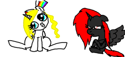 Size: 1006x464 | Tagged: safe, imported from derpibooru, oc, oc only, oc:big-heart, oc:dark-shadow, alicorn, alicorn oc