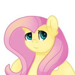 Size: 512x512 | Tagged: safe, artist:ottcat23, imported from derpibooru, fluttershy, pony, female, mare, simple background, solo, white background