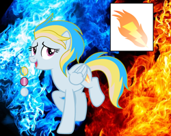 Size: 2120x1688 | Tagged: safe, artist:rainbows-skies, artist:thesmall-artist, imported from derpibooru, oc, oc only, oc:thunder fire, pegasus, pony, female, mare, offspring, parent:fire streak, parent:rainbow dash, parents:rainbowstreak, reference sheet, solo