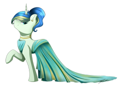 Size: 1024x747 | Tagged: safe, artist:mindlesssketching, imported from derpibooru, oc, oc only, oc:doodle, pony, unicorn, clothes, dress, female, gala dress, mare, simple background, solo, transparent background