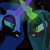 Size: 2000x2000 | Tagged: safe, artist:moneybags93, imported from derpibooru, nightmare moon, queen chrysalis, alicorn, changeling, changeling queen, crossed horns, crown, duo, eye contact, female, glowing horn, gritted teeth, horn, horns are touching, jewelry, looking at each other, looking at you, mare, regalia