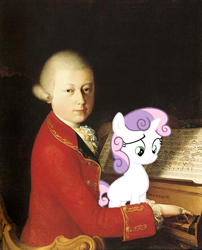 Size: 909x1125 | Tagged: safe, imported from derpibooru, sweetie belle, mozart, powdered wig, wig, wolfgang amadeus mozart