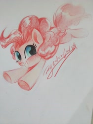 Size: 3456x4608 | Tagged: safe, artist:colorfulcolor233, artist:oofycolorful, imported from derpibooru, pinkie pie, earth pony, pony, female, mare, smiling, traditional art