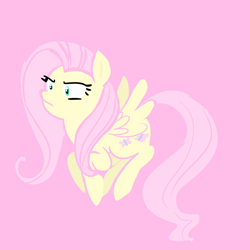 Size: 3000x3000 | Tagged: safe, artist:cycerina, imported from derpibooru, fluttershy, pegasus, pony, angry, cutie mark, female, flying, mare, pink background, simple background, solo