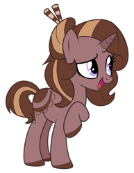 Size: 800x1034 | Tagged: safe, artist:bubblestormx, imported from derpibooru, oc, oc only, oc:chocolate sundae, pony, unicorn, female, mare, simple background, solo, transparent background