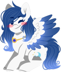 Size: 1237x1460 | Tagged: safe, artist:grapegrass, imported from derpibooru, oc, oc only, pegasus, pony, female, mare, one eye closed, simple background, solo, transparent background, wink