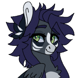 Size: 1000x1000 | Tagged: safe, artist:skimea, imported from derpibooru, oc, oc:kama, pegasus, pony, animated, female, frame by frame, gif, mare, simple background, smiling, solo, transparent background