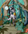 Size: 4260x5172 | Tagged: safe, artist:akweer, imported from derpibooru, zecora, firefly (insect), pony, zebra, absurd resolution, female, forest, mare, solo, tree