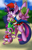 Size: 990x1530 | Tagged: safe, artist:bumblebun, imported from derpibooru, spike, twilight sparkle, alicorn, dragon, pony, clothes, costume, female, male, mare, poké ball, pokéball, pokémon, twilight sparkle (alicorn), winged spike, wings