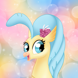 Size: 1280x1280 | Tagged: safe, artist:karzii, imported from derpibooru, princess skystar, hippogriff, seapony (g4), my little pony: the movie, female, looking at you, solo