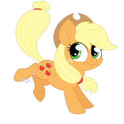 Size: 1280x1280 | Tagged: safe, artist:karzii, imported from derpibooru, applejack, earth pony, pony, female, mare, simple background, solo, transparent background