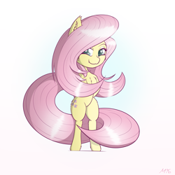 Size: 6000x6000 | Tagged: safe, artist:maneingreen, imported from derpibooru, fluttershy, pegasus, pony, absurd resolution, chibi, female, smiley face, smiling, solo