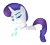 Size: 951x851 | Tagged: safe, artist:lazulys2, imported from derpibooru, rarity, pony, alternate hairstyle, base used, colored wings, female, jewelry, lidded eyes, multicolored wings, necklace, rock, simple background, solo, transparent background