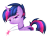 Size: 920x708 | Tagged: safe, artist:lazulys2, imported from derpibooru, twilight sparkle, alicorn, pony, alternate hairstyle, base used, colored wings, female, jewelry, lidded eyes, multicolored wings, necklace, rock, simple background, solo, transparent background, twilight sparkle (alicorn)