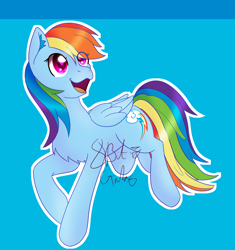 Size: 2892x3082 | Tagged: safe, artist:8bitgalaxy, imported from derpibooru, rainbow dash, pegasus, pony, female, mare, simple background, solo