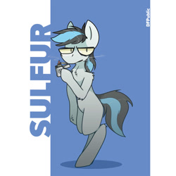 Size: 2000x2000 | Tagged: safe, artist:dfs, artist:difis, imported from derpibooru, oc, oc only, earth pony, pony, cigarette, commission, lighter, smoking, solo