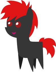 Size: 937x1189 | Tagged: safe, artist:tacobender, imported from derpibooru, oc, oc only, earth pony, pony, black coat, commission, pointy ponies, red and black oc, red eyes, red hair, simple background, solo, transparent background, vector