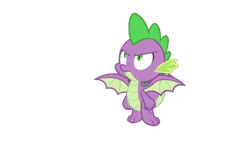 Size: 1280x720 | Tagged: safe, artist:php77, editor:php77, imported from derpibooru, spike, dragon, molt down, male, simple background, solo, transparent background, winged spike, wings