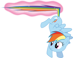 Size: 10030x7946 | Tagged: safe, artist:redpandapony, imported from derpibooru, rainbow dash, pegasus, pony, lesson zero, absurd resolution, female, implied twilight sparkle, magic, mare, offscreen character, simple background, solo, tail hold, telekinesis, transparent background, vector