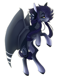 Size: 1787x2300 | Tagged: safe, artist:skimea, imported from derpibooru, oc, oc only, oc:kama, pegasus, pony, bat wings, female, mare, simple background, solo, transparent background