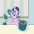 Size: 800x800 | Tagged: safe, artist:kushina13, imported from derpibooru, starlight glimmer, pony, unicorn, marks for effort, chocolate, cup, empathy cocoa, female, food, glowing horn, guidance counselor, haniwa, hot chocolate, solo
