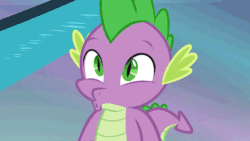 Size: 800x450 | Tagged: safe, imported from derpibooru, screencap, spike, horse play, gif, male, non-animated gif, solo