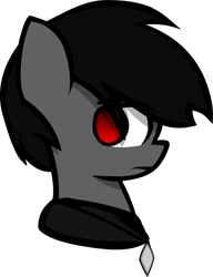 Size: 1168x1517 | Tagged: safe, artist:darksoma, imported from derpibooru, oc, oc only, oc:darksoma, pony, clothes, cloths, liam and darksun, project dark, red eyes, simple background, solo, the darksiders, transparent background, vector, void crystal