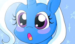 Size: 1280x752 | Tagged: safe, artist:lorepeepsblue, imported from derpibooru, trixie, pony, unicorn, cute, diatrixes, female, looking at you, mare, solo