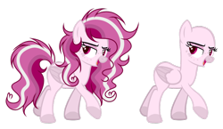 Size: 1024x592 | Tagged: safe, artist:mintoria, imported from derpibooru, oc, oc only, pegasus, pony, bald, female, mare, reference sheet, simple background, solo, transparent background