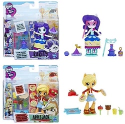 Size: 473x472 | Tagged: safe, artist:ritalux, imported from derpibooru, applejack, rarity, equestria girls, equestria girls series, rollercoaster of friendship, amusement park, caramel apple (food), carousel, carousel dress, doll, equestria girls logo, equestria girls minis, female, food, irl, me my selfie and i, merchandise, official, photo, pizza, toy