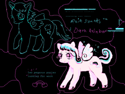 Size: 640x480 | Tagged: safe, artist:ivyatoms, imported from derpibooru, oc, oc:dark rainbow, oc:rain sounds