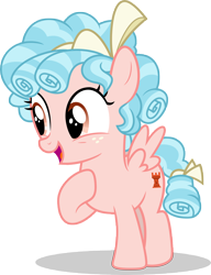 Size: 7000x9100 | Tagged: safe, artist:luckreza8, imported from derpibooru, cozy glow, pegasus, pony, marks for effort, .svg available, absurd resolution, female, filly, happy, open mouth, raised hoof, simple background, solo, transparent background, vector