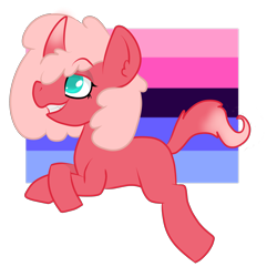 Size: 3000x3000 | Tagged: safe, artist:sketchthepony13, imported from derpibooru, oc, oc only, oc:venus, pony, omnisexual, omnisexual pride flag, pride, pride month, simple background, solo, transparent background