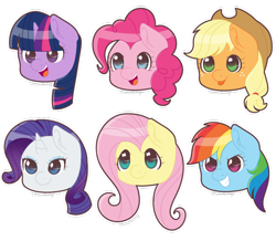 Size: 800x698 | Tagged: safe, artist:strwcherry, imported from derpibooru, applejack, fluttershy, pinkie pie, rainbow dash, rarity, twilight sparkle, apple eyes, cutie mark eyes, mane six, simple background, starry eyes, tongue out, transparent background, wingding eyes