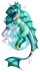 Size: 1705x3037 | Tagged: safe, artist:lastaimin, imported from derpibooru, oc, oc only, original species, pony, augmented horn, digital art, female, fish tail, simple background, solo, transparent background