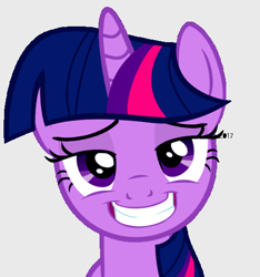 Size: 491x525 | Tagged: safe, imported from derpibooru, screencap, twilight sparkle, pony, bedroom eyes, female, grin, profile picture, smiling, solo