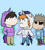 Size: 852x937 | Tagged: safe, artist:kioskofsquids, imported from derpibooru, rainbow dash, rarity, tom, twilight sparkle, human, clothes, edd, edd gould (eddsworld), eddsworld, hoodie, matt, matt (eddsworld), tom (eddsworld)