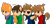 Size: 1306x616 | Tagged: safe, artist:tuff--rubies, imported from derpibooru, earth pony, pegasus, pony, unicorn, clothes, edd, edd gould (eddsworld), eddsworld, hoodie, matt, matt (eddsworld), ponified, simple background, tom (eddsworld), tord, tord (eddsworld), transparent background