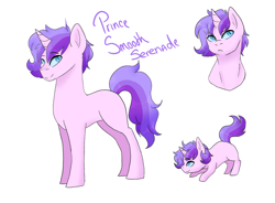 Size: 1024x755 | Tagged: safe, artist:kittii-kat, imported from derpibooru, oc, oc only, oc:smooth serenade, pony, unicorn, colt, male, offspring, parent:princess cadance, parent:shining armor, parents:shiningcadance, simple background, solo, stallion, white background