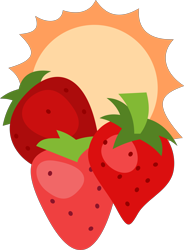 Size: 4096x5569 | Tagged: safe, artist:parclytaxel, imported from derpibooru, strawberry sunrise, .svg available, absurd resolution, cutie mark, cutie mark only, no pony, simple background, transparent background, vector