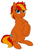 Size: 452x644 | Tagged: safe, artist:mythpony, imported from derpibooru, oc, oc only, oc:firey spirit, pony, unicorn, female, hooves to the chest, mare, simple background, sitting, solo, white background