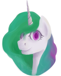 Size: 400x500 | Tagged: safe, artist:my-little-poni, imported from derpibooru, princess celestia, pony, bust, face of mercy, female, mare, simple background, smiling, solo, transparent background