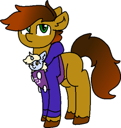 Size: 414x437 | Tagged: safe, artist:nootaz, imported from derpibooru, oc, oc only, oc:nootaz, oc:twitchyylive, pony, clothes, female, filly, hoodie, male, simple background, stallion, transparent background